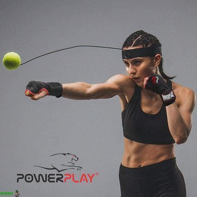 Бинты-перчатки PowerPlay 3096 с гелевыми подушечками M Черные