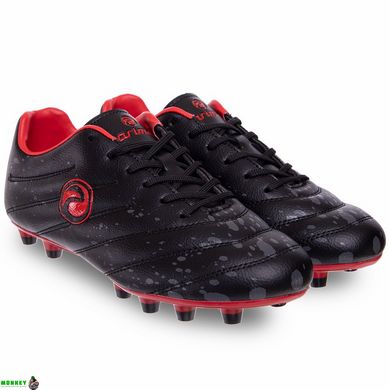 Бутсы футбольные PRIMA 20618-2 размер 40-45 черный-красный
