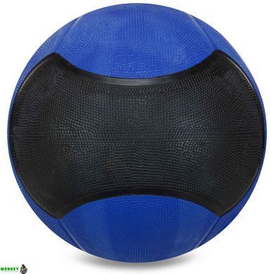 М'яч медичний медбол Zelart Medicine Ball FI-5121-9 9кг синій-чорний