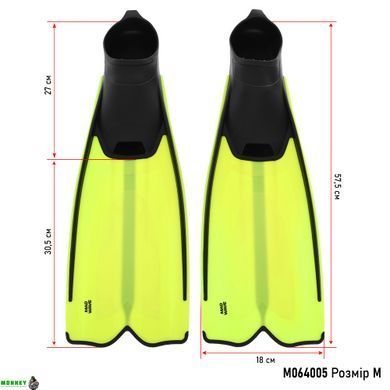 Ласты с закрытой пяткой MadWave Vector II M064005 Синий XS размер