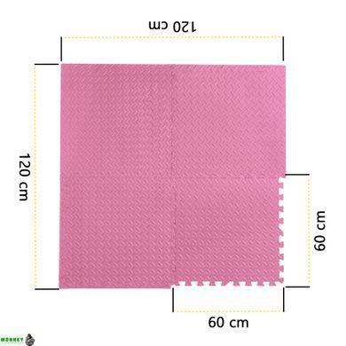 Мат-пазл (ласточкин хвост) Cornix Mat Puzzle EVA 120 x 120 x 1 cм XR-0230 Pink