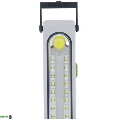 Світильник аварійного освітлення з акумулятором X-BALOG HEL-6855-1 (45 SMD led, USB вхід, акум., сон.бат., Р-р 40,7 х6, 5см, сірий)