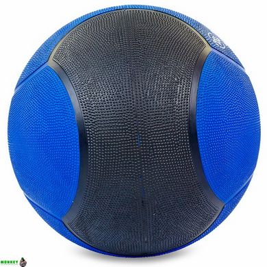 М'яч медичний медбол Zelart Medicine Ball FI-5121-9 9кг синій-чорний