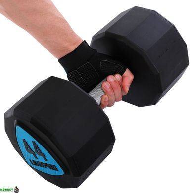 Гантели профессиональные с полиуретановым покрытием LiveUp LP8003-44 (2х44кг)