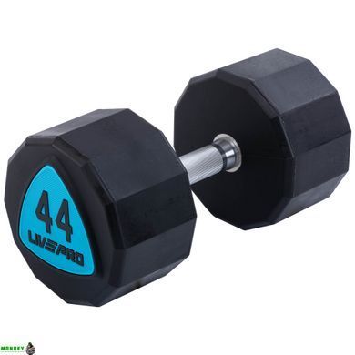 Гантели профессиональные с полиуретановым покрытием LiveUp LP8003-44 (2х44кг)