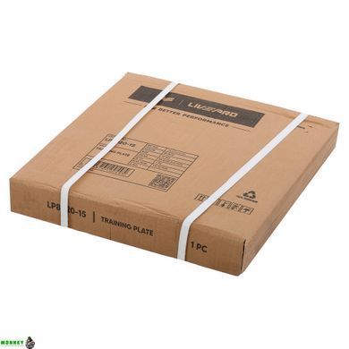 Блины диски полиуретановые с тройным хватом и металлической втулкой LiveUp LP8020-15 &oslash;51мм 15кг черный