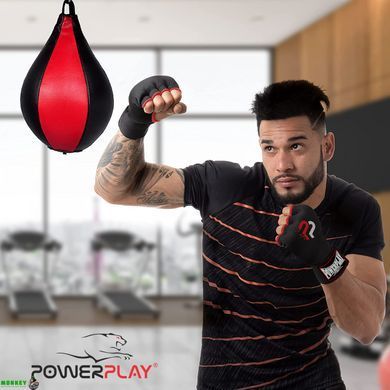 Бинты-перчатки PowerPlay 3096 с гелевыми подушечками M Черные