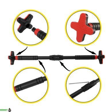 Турник раздвижной Cornix Pro+ 90-130 см XR-0287 Black/Red