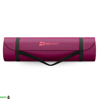 Килимок для йоги Hop-Sport HS-NB015GM NBR 1,5см ягідний
