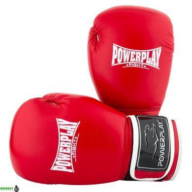 Боксерские перчатки PowerPlay 3019 красные 10 унций