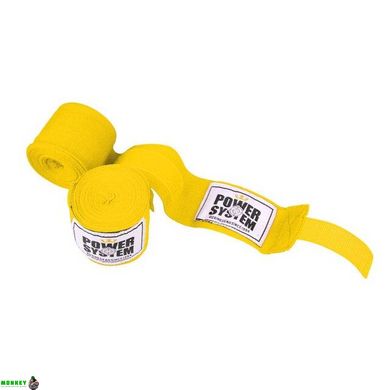 Бинты для бокса Power System PS-3404 Yellow (4м)