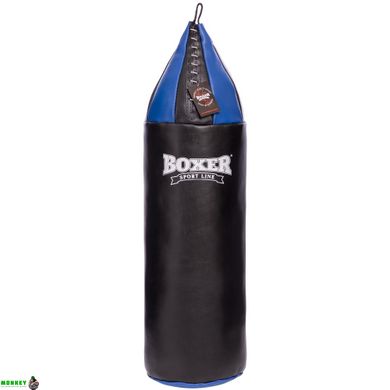 Мішок боксерський шоломоподібний BOXER 1004-01 висота 95см чорний-синій