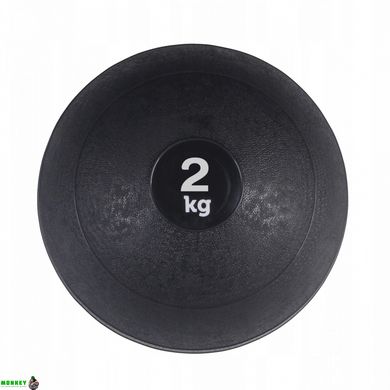 Слэмбол (медицинский мяч) для кроссфита SportVida Slam Ball 2 кг SV-HK0196 Black