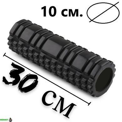 Массажный ролик (роллер) PowerPlay 4342 Massage Roller Черный (30x10см.)
