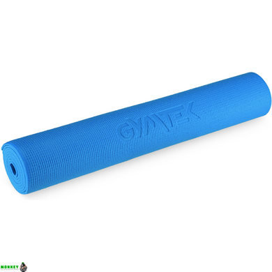 Килимок (мат) для фітнесу та йоги Gymtek 0,4см синій