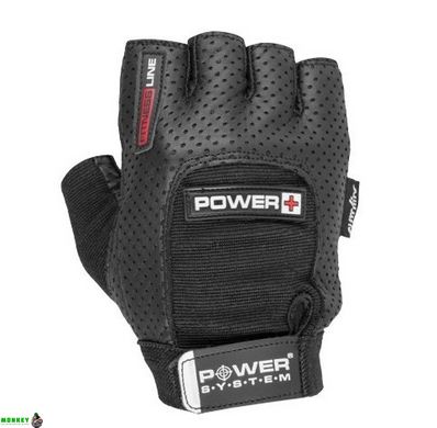 Рукавички для фітнесу і важкої атлетики Power System Power Plus PS-2500 Black S