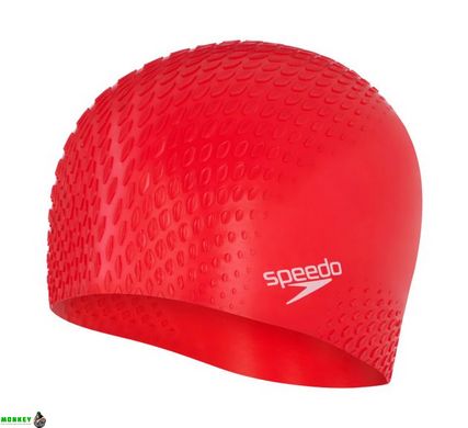 Шапка для плавания Speedo BUBBLE ACTIVE + CAP AU красный OSFM Уни