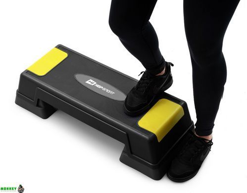Степ платформа Hop-Sport HS-PP020AS черно-желтая