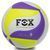 Мяч волейбольный Клееный PU FOX SD-V8000 Лимонный-фиолетовый-белый (PU с сотами, №5, 5 сл., клееный)