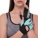 Перчатки для фитнеса и тренировок Zelart MA-3886 Черный-мятный XS