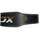 Пояс для тяжелой атлетики RDX 4 кожаный Black Gold 2XL