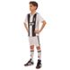 Форма футбольная детская с символикой футбольного клуба JUVENTUS домашняя 2019 SP-Planeta CO-8020 6-14 лет белый-черный