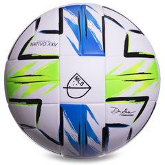 М'яч футбольний №5 PU ламін. Клеєний MLS 2021 SP-Sport FB-2878 (№5, білий-синій-зелений)