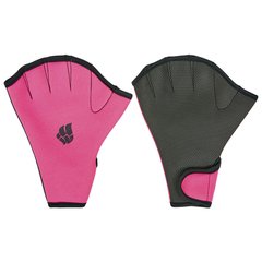 Перчатки для аквафитнеса MadWave M074603 (неопрен, р-р S(18-20см), М(21-22см), L(23-24см), розовый-черный)