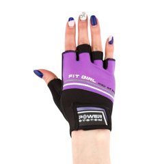 Перчатки для фитнеса и тяжелой атлетики Power System Fit Girl Evo PS-2920 Purple XS