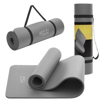 Килимок (мат) спортивний 4FIZJO NBR 180 x 60 x 1 см для йоги та фітнесу Grey (P-5907739317087)