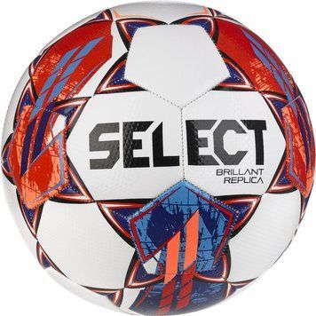 Футбольный мяч Select BRILLANT REPLICA v23 бело-красный Уни 4