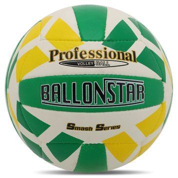 Мяч волейбольный PU BALLONSTAR VB-5064 (PU, №5, 3 слоя, сшит вручную)
