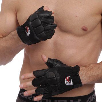 Перчатки для кроссфита и воркаута кожаные SP-Sport SPIDER WorkOut BC-160 L размер черный
