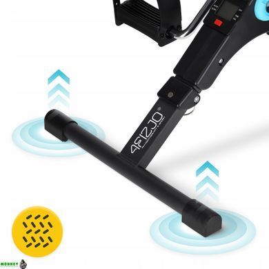 Міні велотренажер 4FIZJO Mini 2 в 1 для рук та ніг Black/Blue (P-5905973401685)