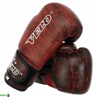 Перчатки боксерские кожаные VELO VL-2209 Черный 10 унции