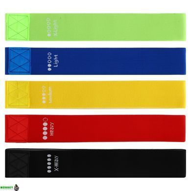 Резинки для фітнесу набір LOOP BANDS SP-Sport FI-2233 5шт кольори в асортименті