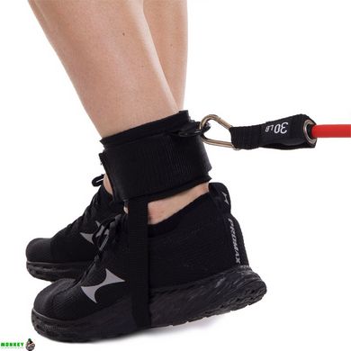 Лямки с петлей для ног Zelart FI-6953 цена за 1 шт, цвет черный, в комплекте 2 шт