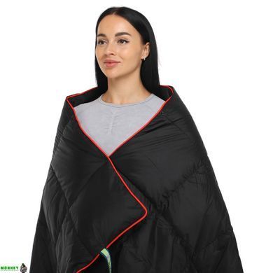 Ковдра туристична PUFFY DOWN BLANKET 4Monster C-BKR-178 Чорний (Нейлон 820D380T, качиний пух, покриття W, R водонепроник., р-р 127x178см, t -20 до 0)
