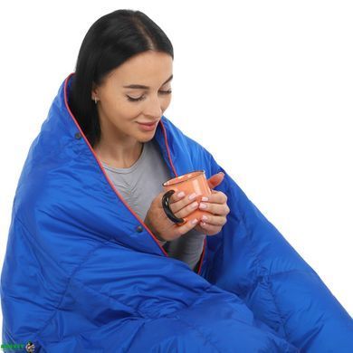 Ковдра туристична PUFFY DOWN BLANKET 4Monster C-BKR-178 Чорний (Нейлон 820D380T, качиний пух, покриття W, R водонепроник., р-р 127x178см, t -20 до 0)