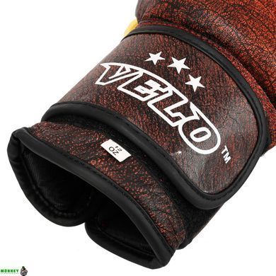 Перчатки боксерские кожаные VELO VL-2209 Черный 10 унции