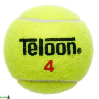 Мяч для большого тенниса TELOON-4 T22754 4шт салатовый