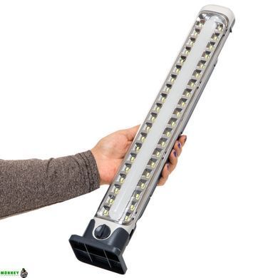 Светильник аварийного освещения с аккумулятором X-BALOG LJ-8860 (60 SMD led, аккум., р-р 48,2х7,9см, серый)