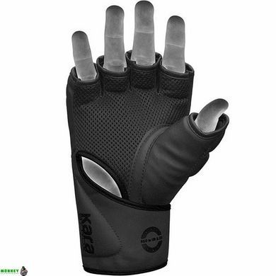 Рукавиці для ММА RDX F6 KARA Matte Black L (капа у комплекті)