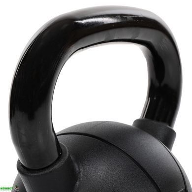 Гиря тренировочная цельная стальная с PVC покрытием Mdbuddy TA-5428-12 вес 12кг черный