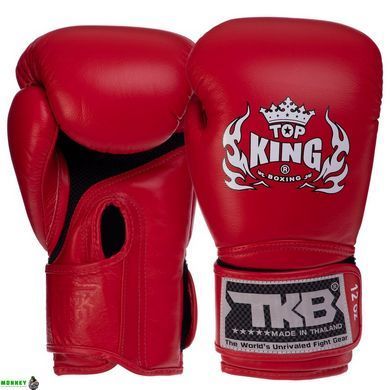 Перчатки боксерские кожаные TOP KING Super AIR TKBGSA Черный 8 унции