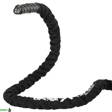 Канат для кроссфита в защитном рукаве BATTLE ROPE LiveUp LP8172-15 15м черный