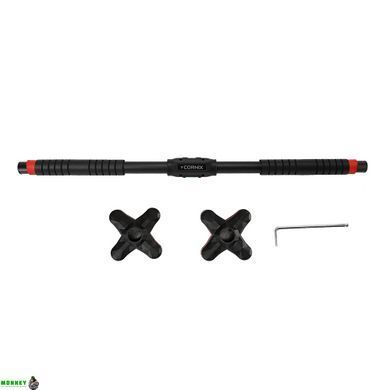 Турнік розсувний Cornix Pro+ 100-150 см XR-0288 Black/Red