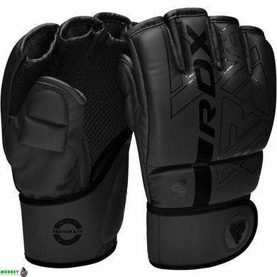 Рукавиці для ММА RDX F6 KARA Matte Black L (капа у комплекті)