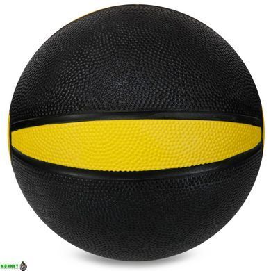 Мяч медицинский медбол Zelart Medicine Ball FI-5122-1 1кг черный-желтый