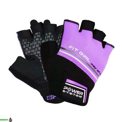 Рукавички для фітнесу і важкої атлетики Power System Fit Girl Evo PS-2920 Purple XS